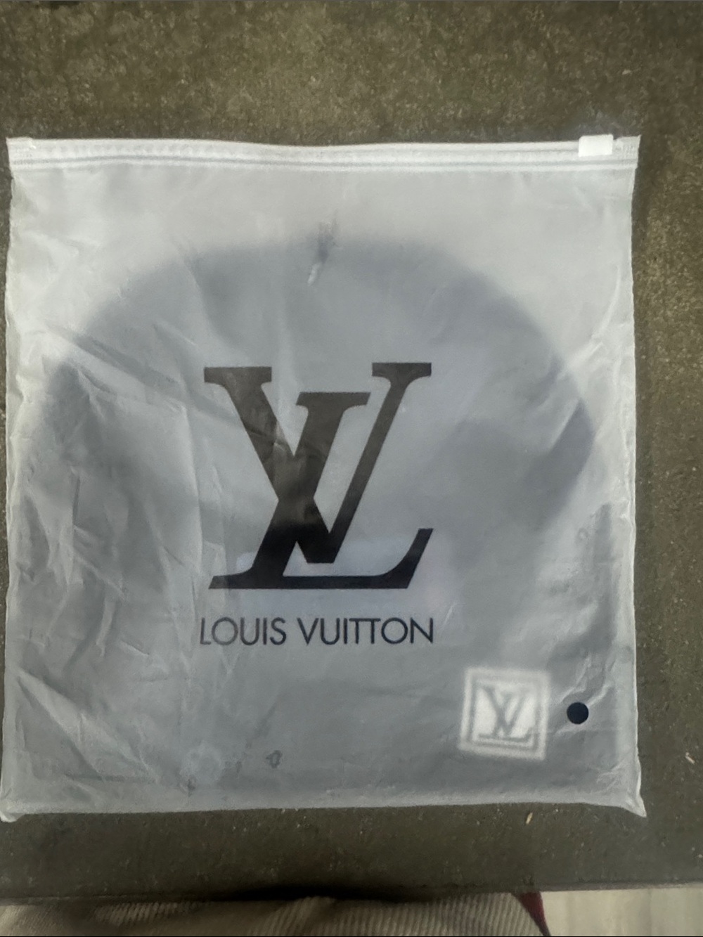 Black designer beanie